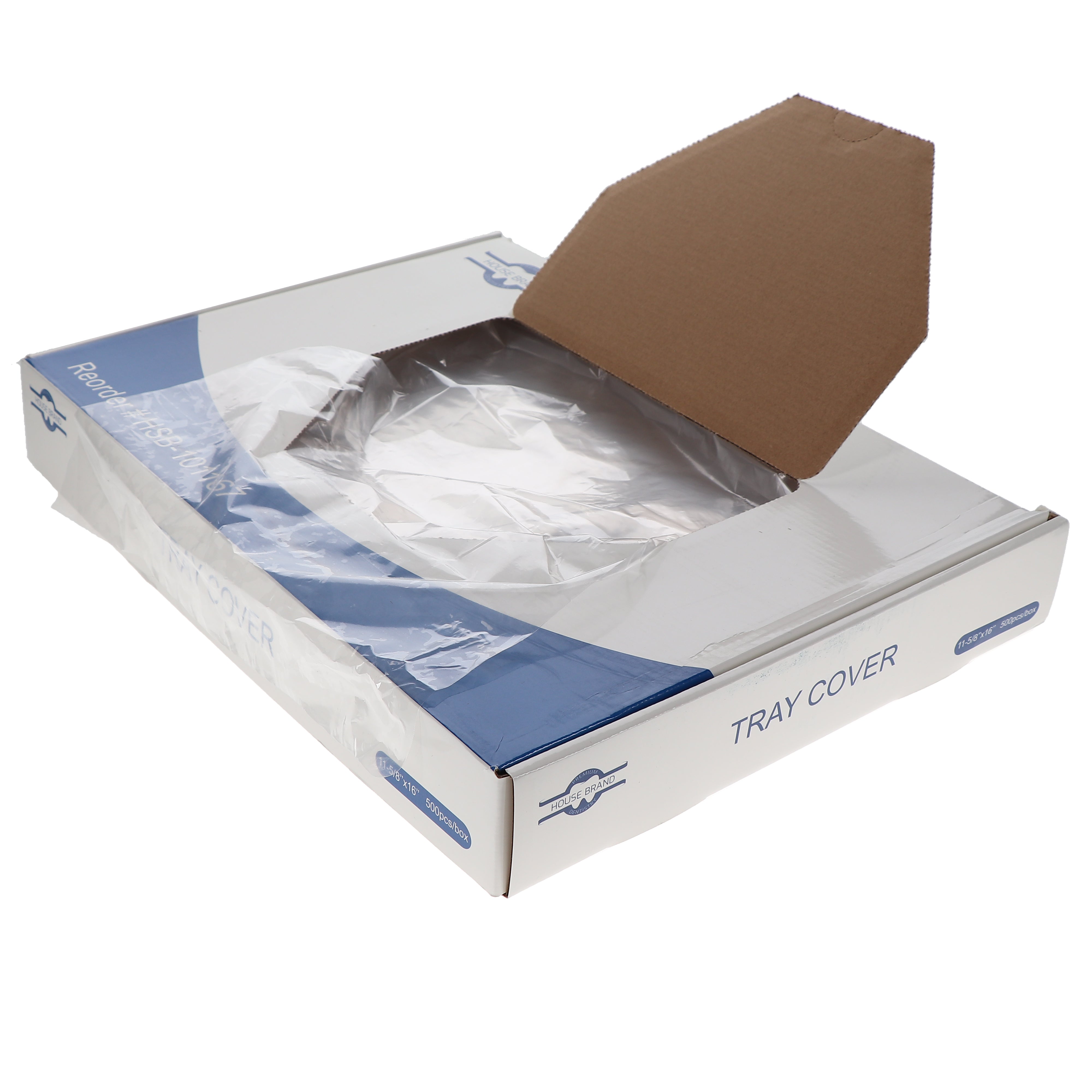 House Brand Dentistry 101167 HSB Dental Tray Cover Sleeves Poly 11.5/8 House Brand Dentistry 101167 HSB Dental Tray Cover Sleeves Poly 11.5/8